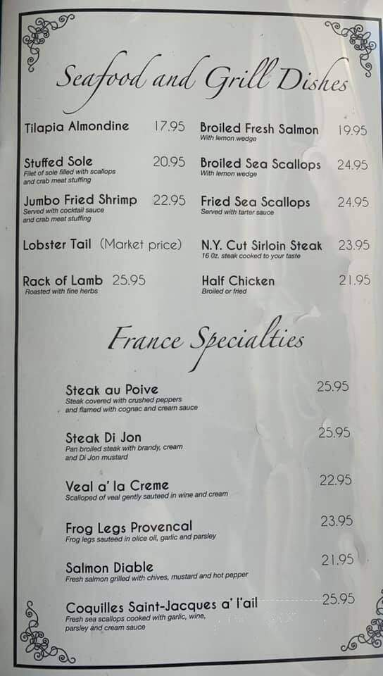 Valentino's Restaurant - Amsterdam, NY menu_pic