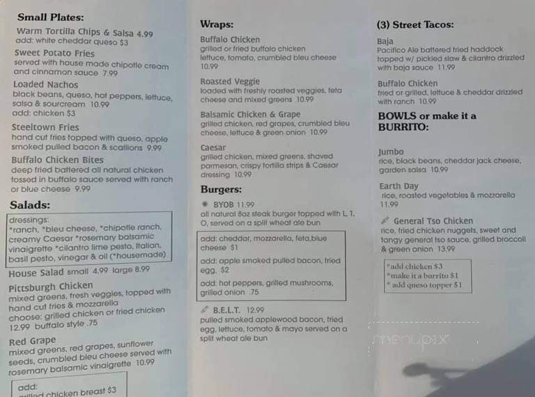 Lucky Dog Cafe - Confluence, PA menu_pic