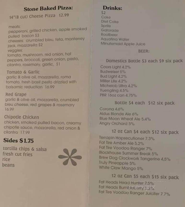 Lucky Dog Cafe - Confluence, PA menu_pic