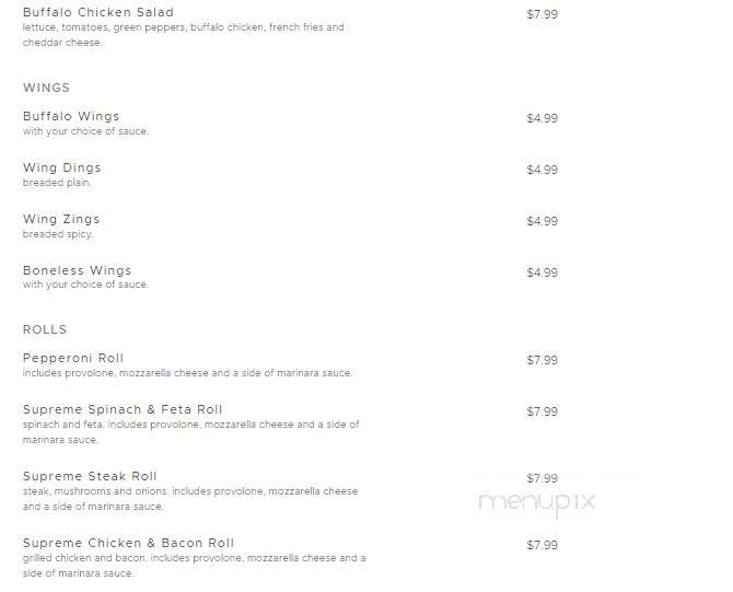 Pittzarella - West Mifflin, PA menu_pic
