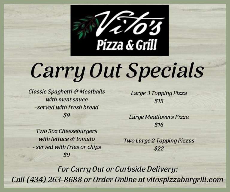 Vito's Italian Restaurant - Lovingston, VA