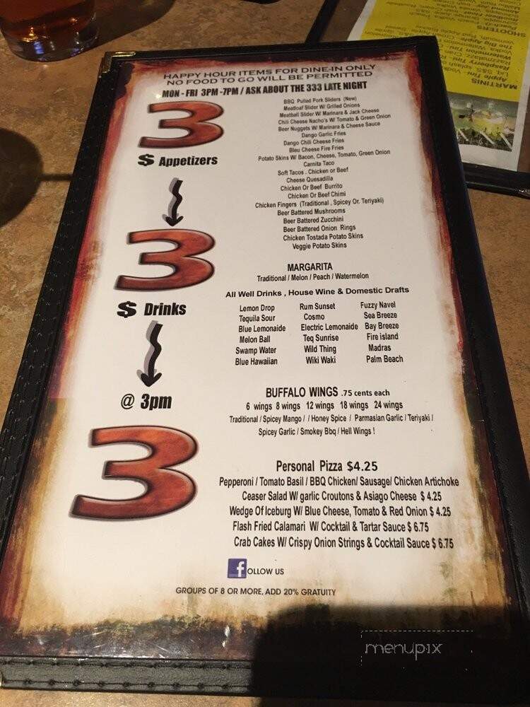 Mandango's Sports Bar & Grill - Roseville, CA menu_pic