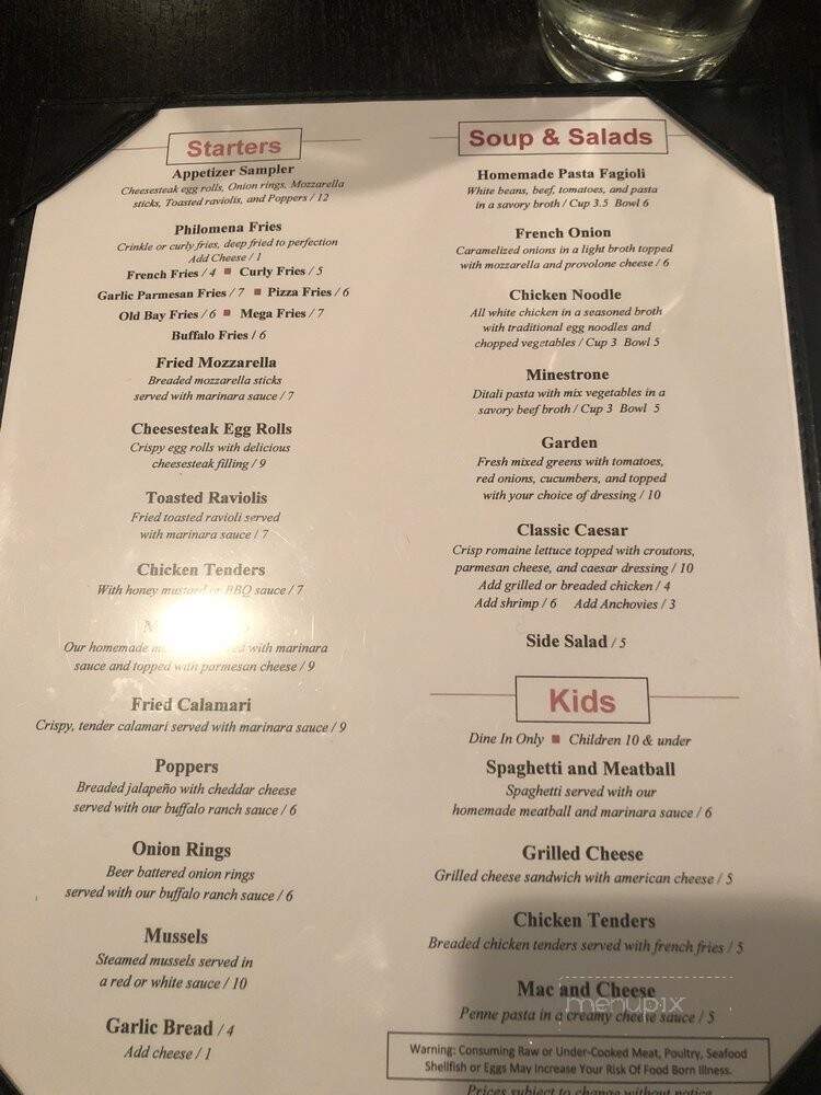 Santucci's Square Pizza - Warminster, PA menu_pic