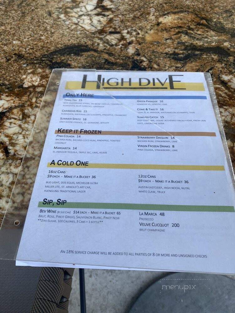 High Dive - Houston, TX