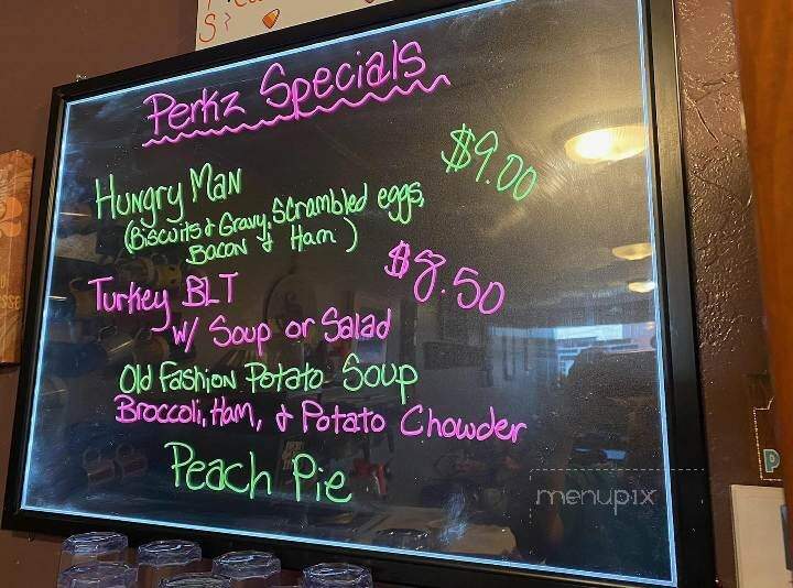 Perkz Cafe - Durand, WI menu_pic