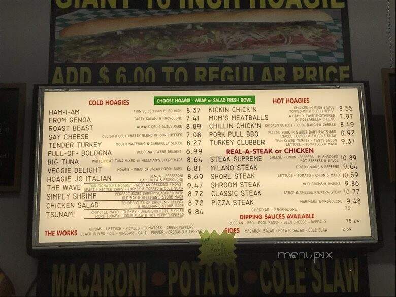 Hoagie Jo's - Manasquan, NJ menu_pic