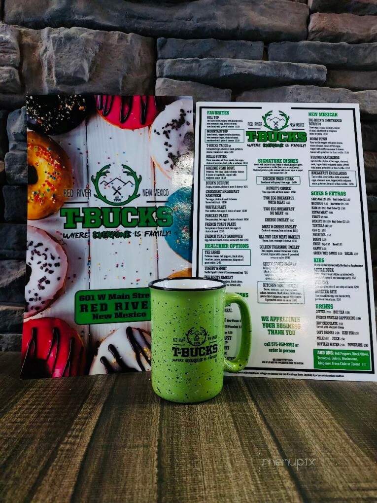 T-Bucks - Red River, NM menu_pic