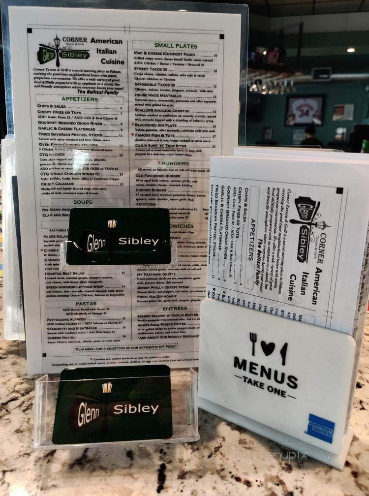 Corner Tavern & Grill - Folsom, CA menu_pic