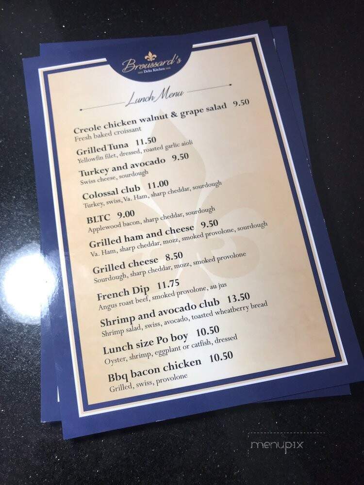 Broussard's Delta Kitchen - Georgetown, KY menu_pic