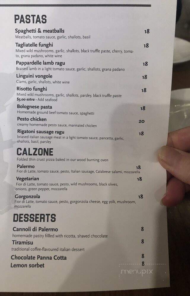 Palermo Cucina - North Vancouver, BC menu_pic