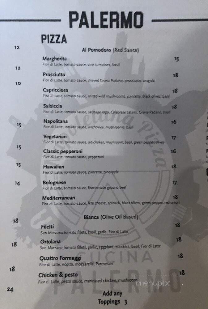 Palermo Cucina - North Vancouver, BC menu_pic
