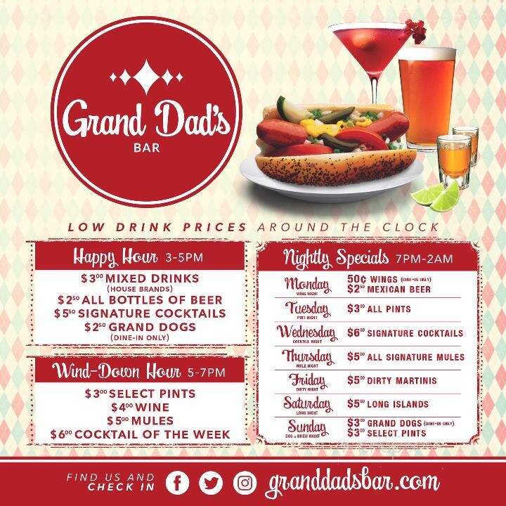 Grand Dad's Bar - Wyandotte, MI menu_pic