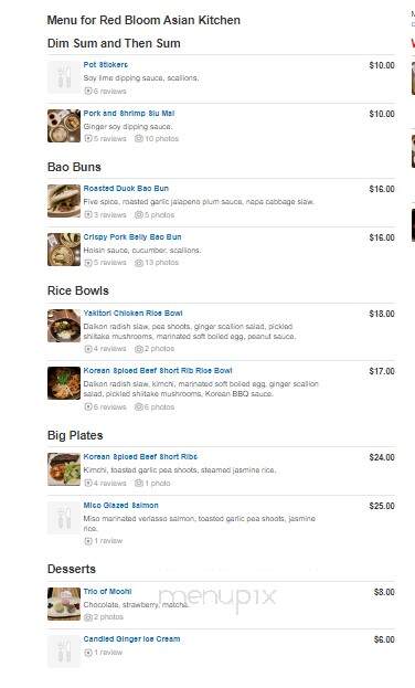 Red Bloom Asian Kitchen - Reno, NV menu_pic