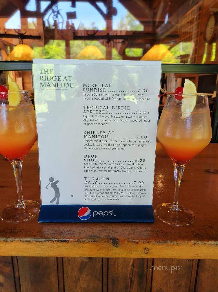 The Ridge at Manitou Golf Club - McKellar, ON menu_pic