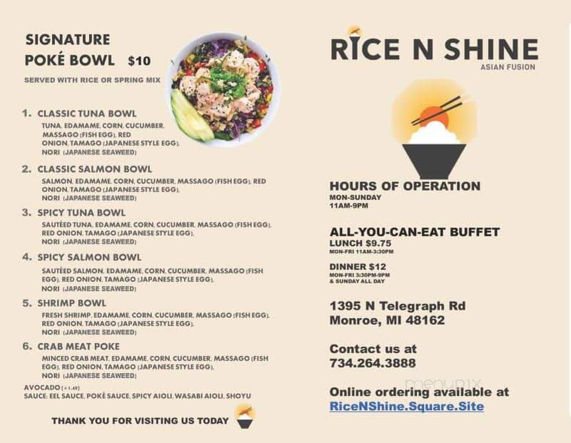 Rice N Shine - Monroe, MI
