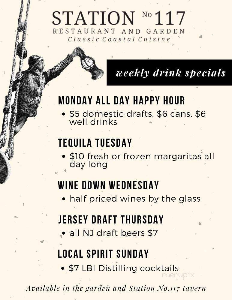 Station 117 - Beach Haven, NJ menu_pic