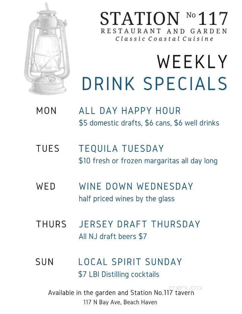 Station 117 - Beach Haven, NJ menu_pic