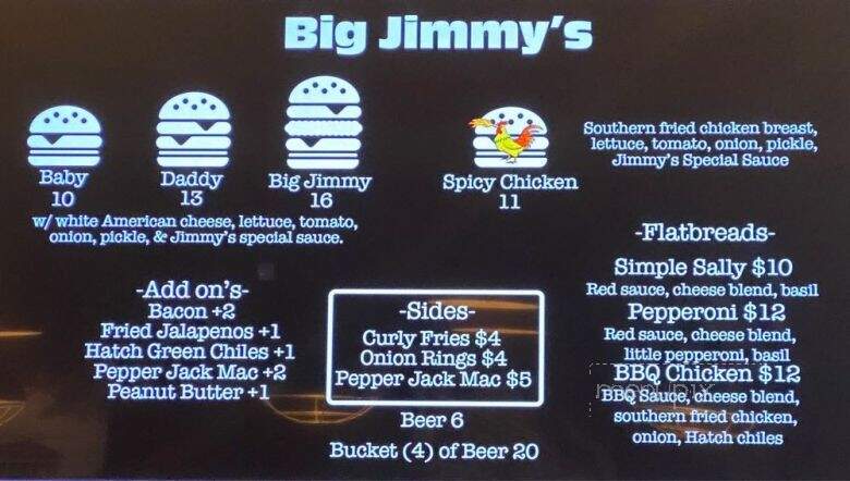 Big Jimmy's - Nashville, TN menu_pic