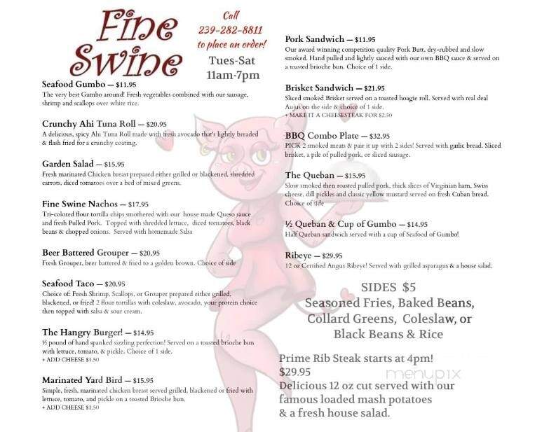 Fine Swine - Saint James City, FL