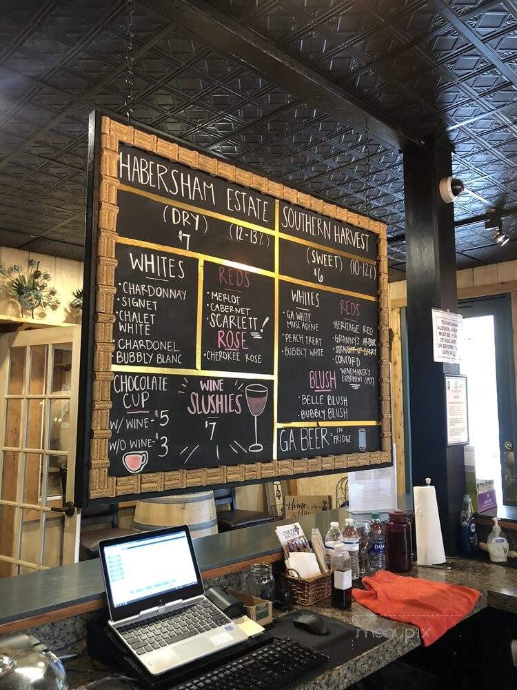 Habersham Winery - Helen, GA menu_pic