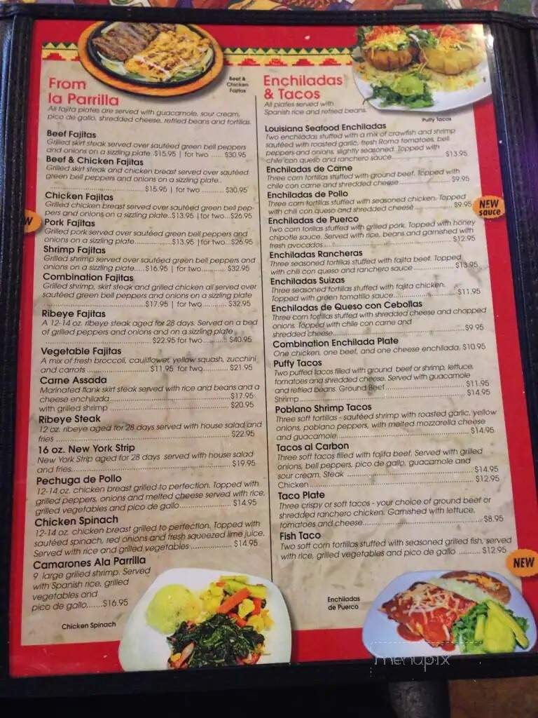 Saritas grill and cantina - Hammond, LA menu_pic