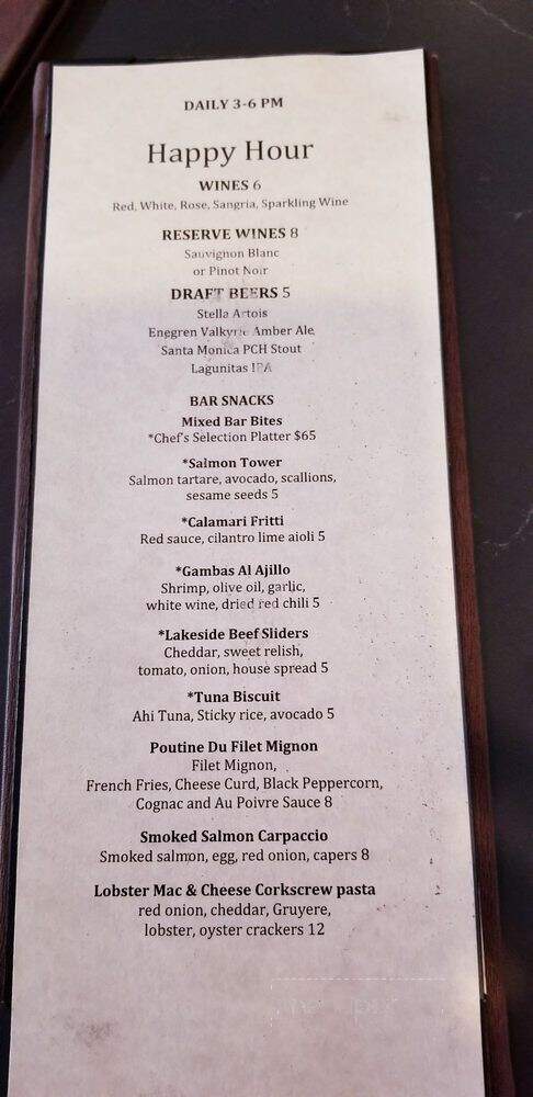 Lakeside Cafe - Encino, CA menu_pic
