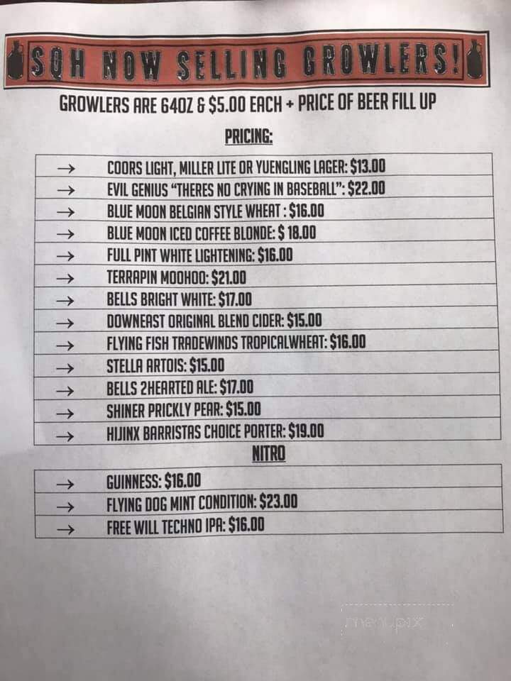 Slate Quarry Hotel - Nazareth, PA menu_pic