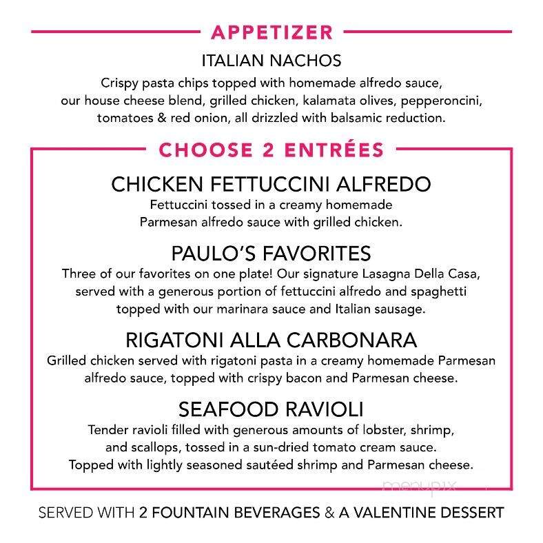 Florentina's - Branson, MO menu_pic
