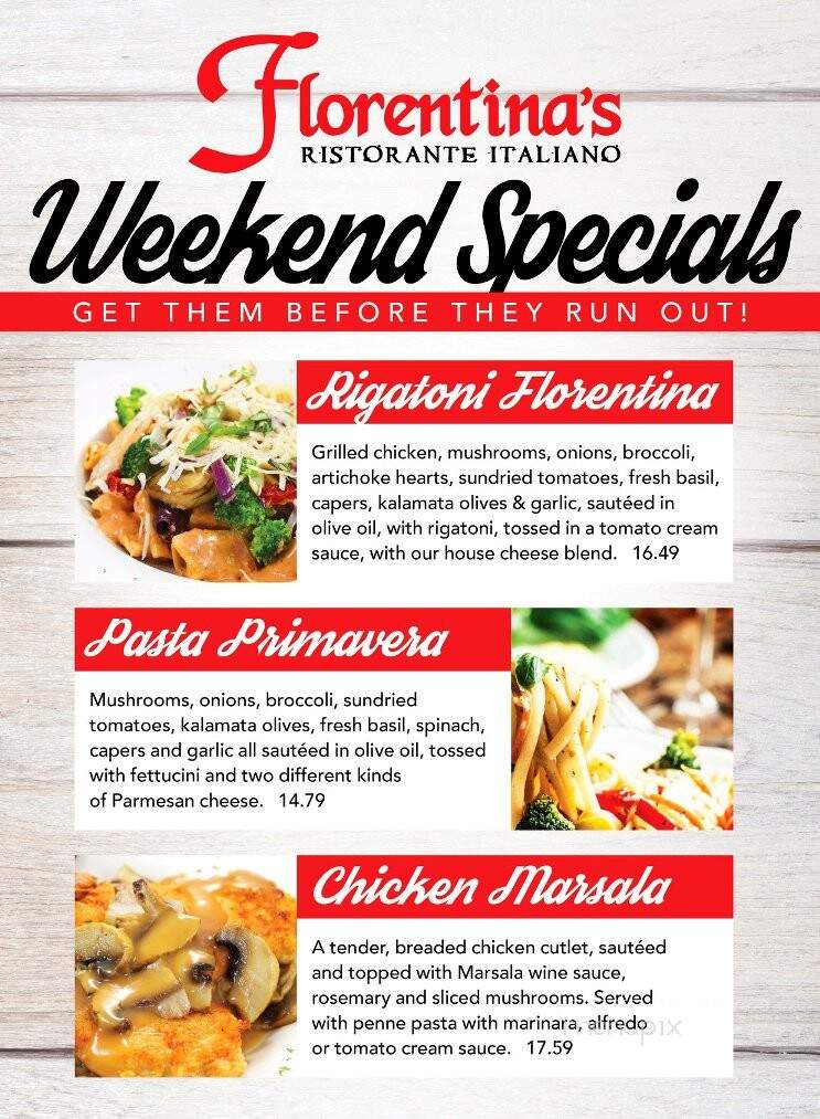 Florentina's - Branson, MO menu_pic