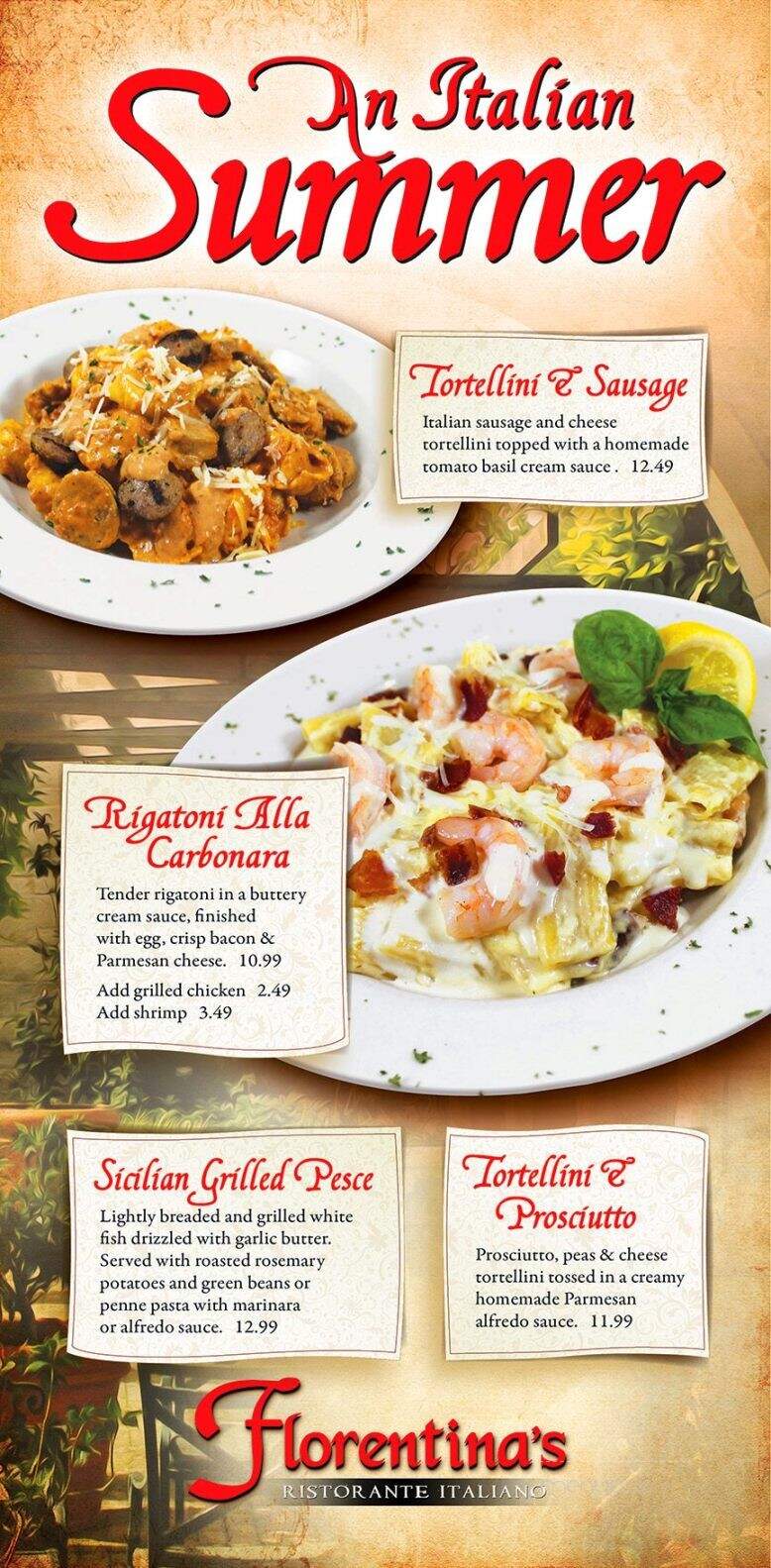 Florentina's - Branson, MO menu_pic