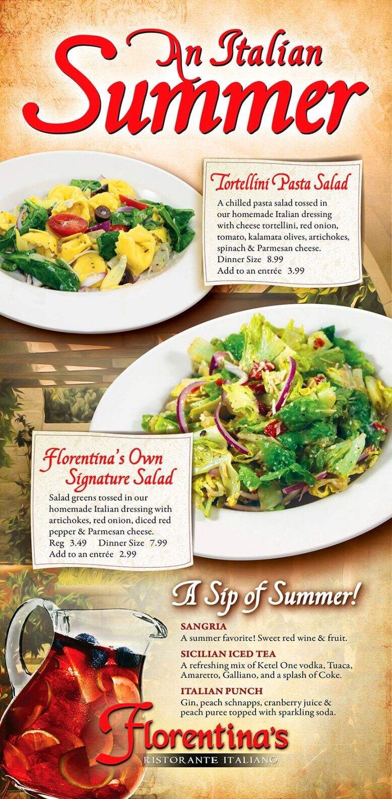 Florentina's - Branson, MO menu_pic