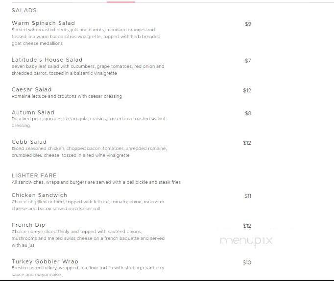 Latitudes - Forked River, NJ menu_pic
