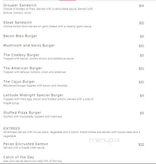 Latitudes - Forked River, NJ menu_pic