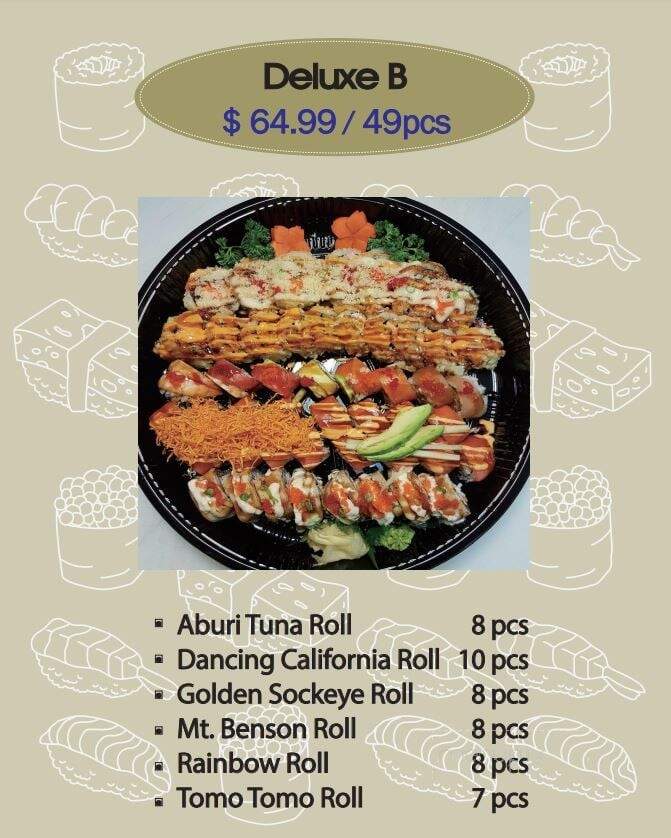 Tomo Sushi To Go - Nanaimo, BC menu_pic