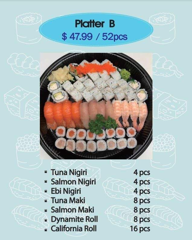 Tomo Sushi To Go - Nanaimo, BC menu_pic