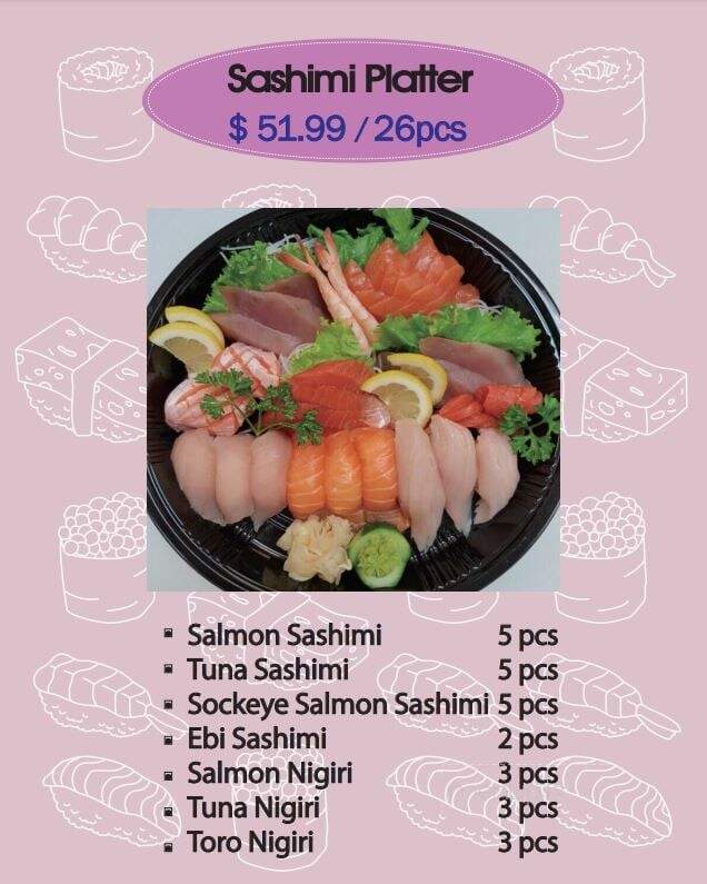 Tomo Sushi To Go - Nanaimo, BC menu_pic