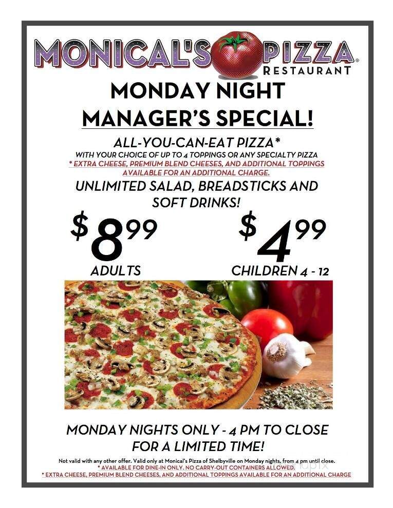 Monical's Pizza - Shelbyville, IL