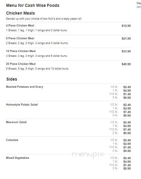 Cash Wise Foods - Waite Park, MN menu_pic
