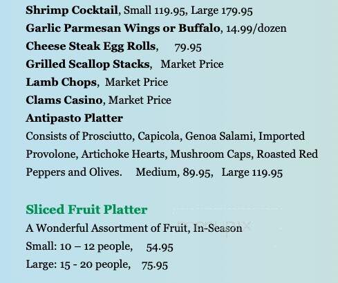 Mario's Italian Market - Surf City, NJ menu_pic