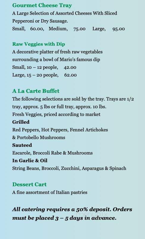 Mario's Italian Market - Surf City, NJ menu_pic