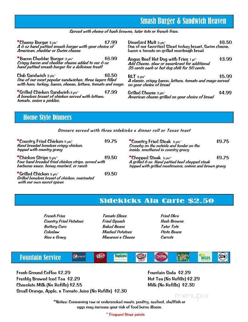 Carolina's Diner - Archdale, NC menu_pic