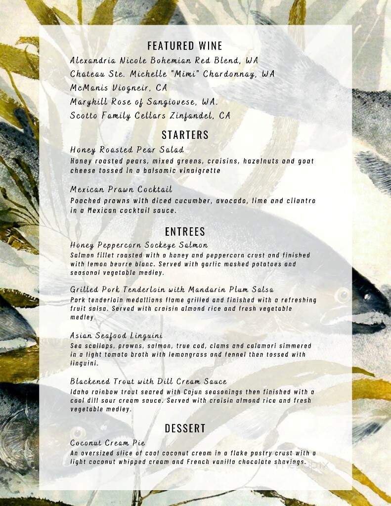 Arnies Restaurant - Mukilteo, WA menu_pic