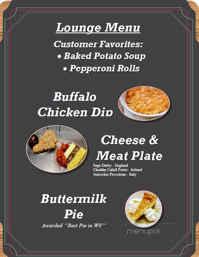 88 Restaurant & Lounge - Buckhannon, WV menu_pic
