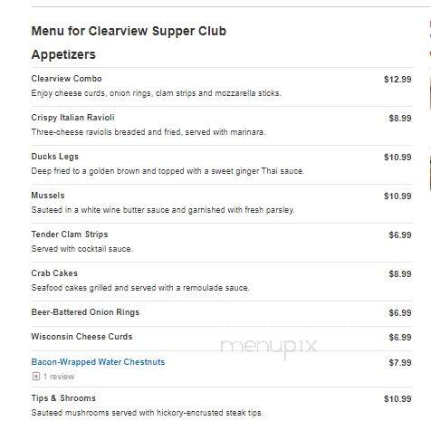 Clearview Supper Club - Saint Germain, WI