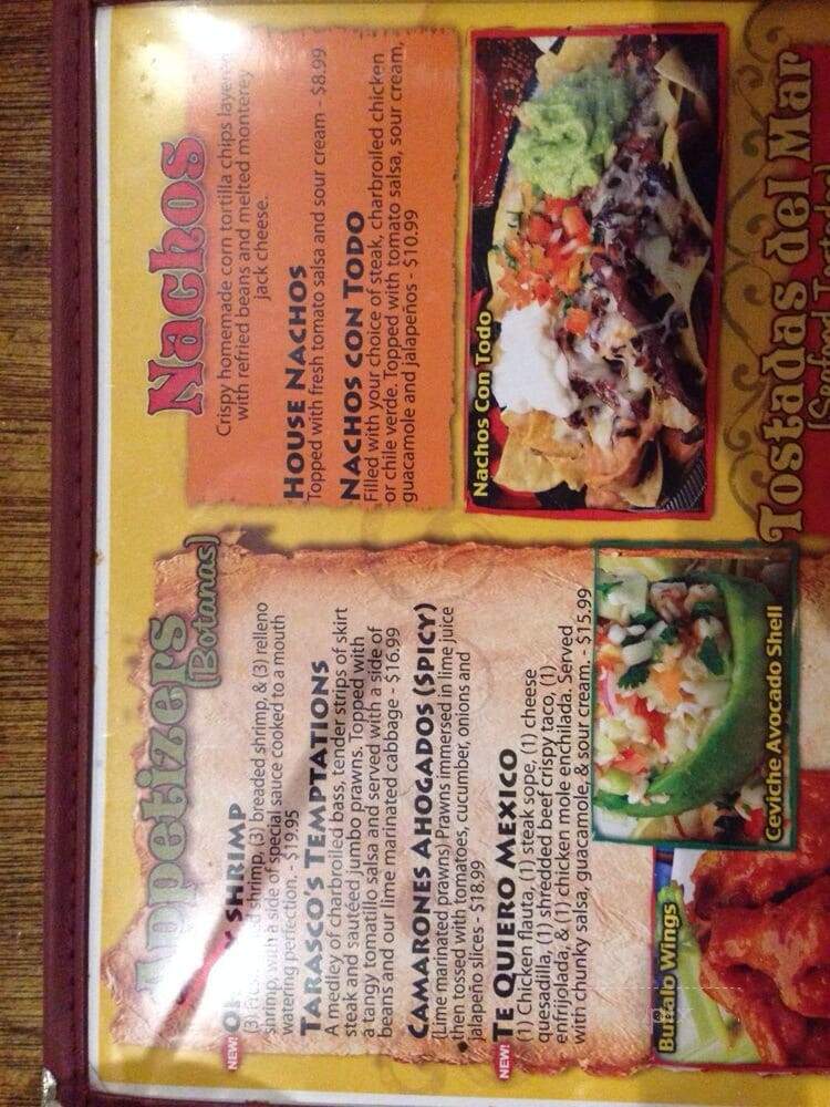 El Tarasco Restaurant - Hanford, CA menu_pic