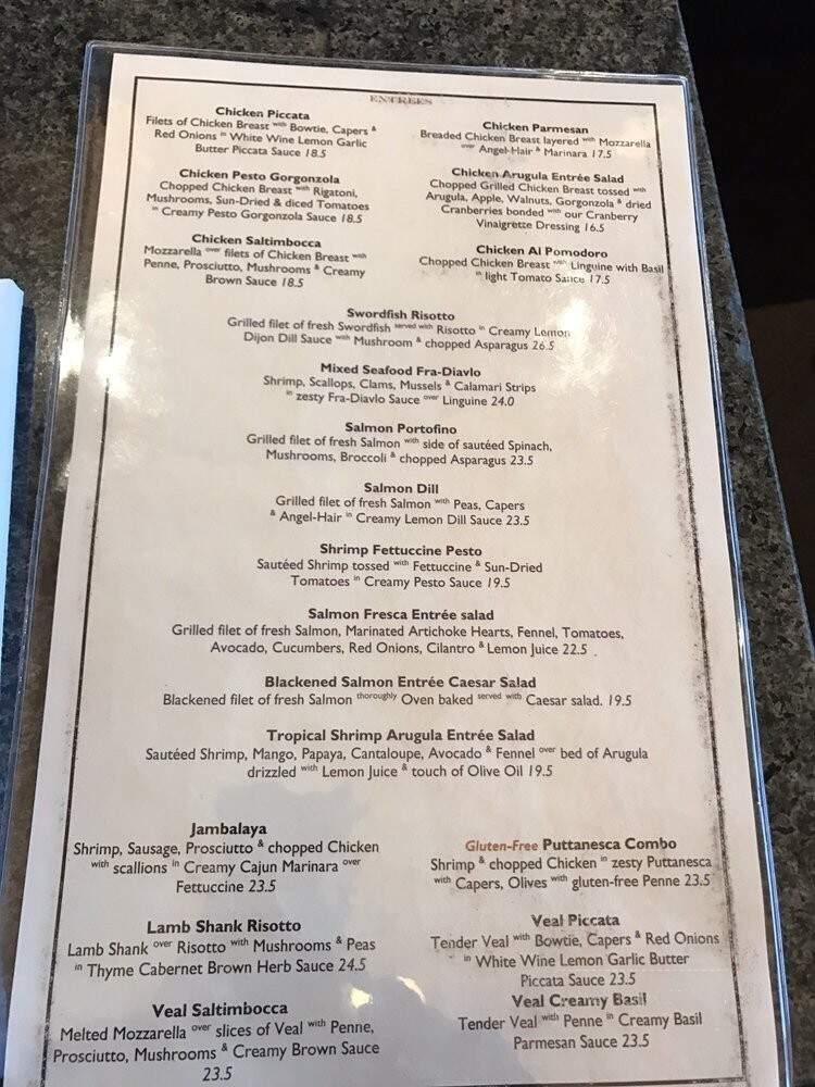 Pasta Primavera Cafe - San Ramon, CA menu_pic