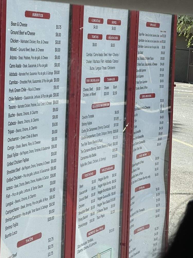 Giliberto's Mexican Taco Shop - Moab, UT menu_pic