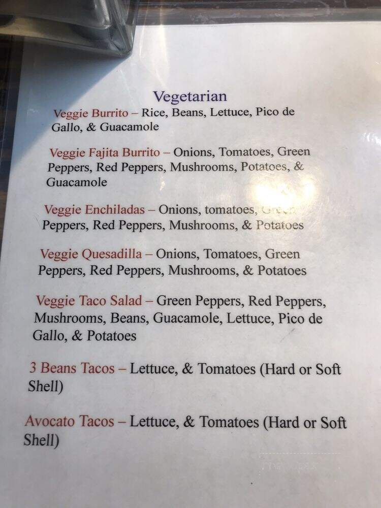 Giliberto's Mexican Taco Shop - Moab, UT menu_pic