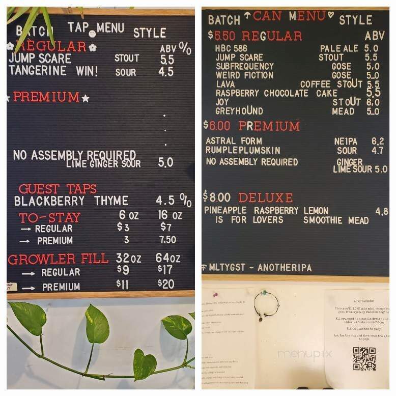 Malty National Brewing - Regina, SK menu_pic
