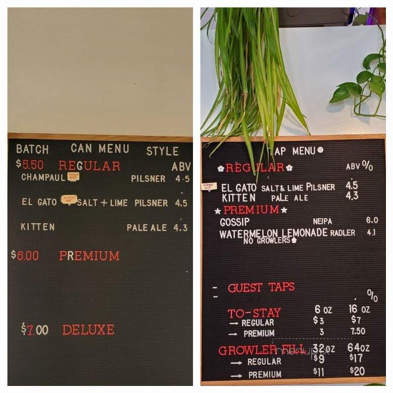 Malty National Brewing - Regina, SK menu_pic